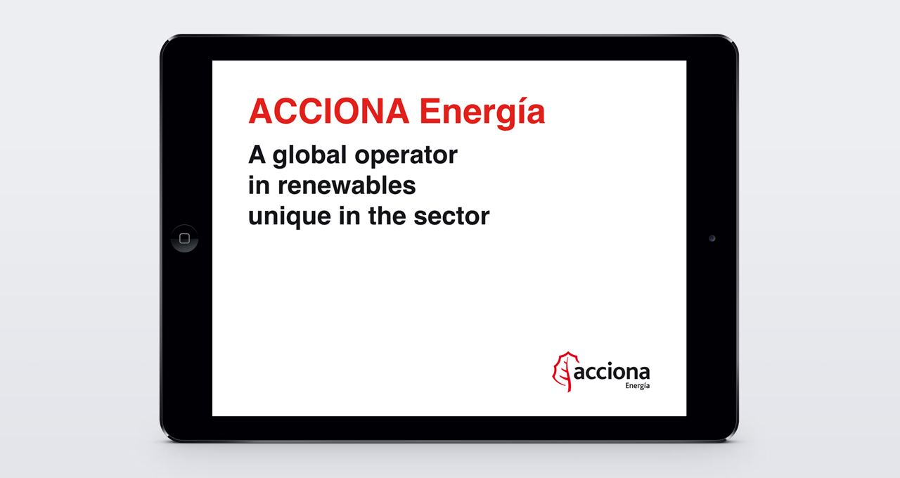 acciona energía keynote ipad