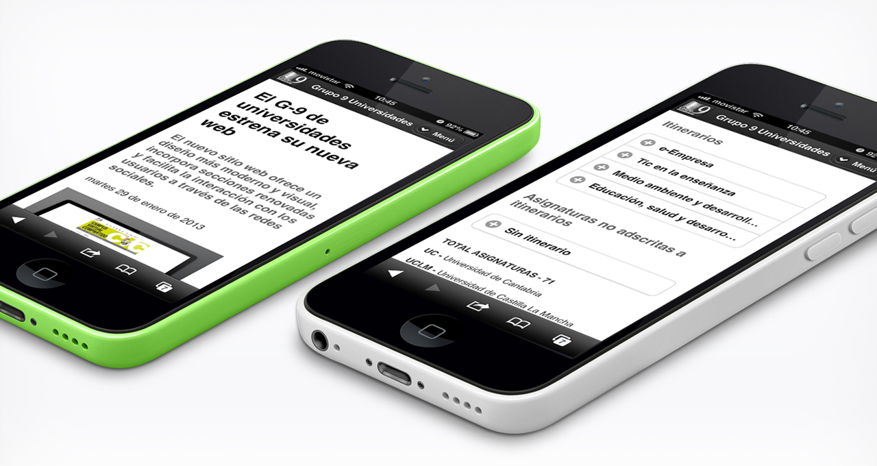 iphone 5C grupo 9 universidades g9