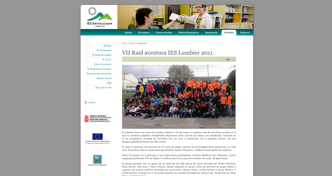 IES Sierra de Leyre Lumbier web